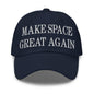 Make Space Great Again Embroidered Dad Hat - Navy