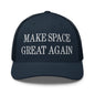Make Space Great Again Embroidered Mesh Trucker Hat - Navy