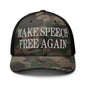 Make Speech Free Again Camo Trucker Hat - Camo/Black - Headwear