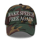 Make Speech Free Again Dad Hat - Green Camo - Headwear