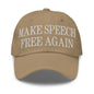 Make Speech Free Again Dad Hat - Khaki - Headwear