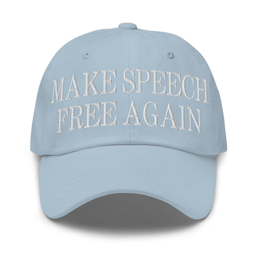 Make Speech Free Again Dad Hat - Light Blue