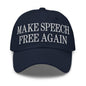 Make Speech Free Again Dad Hat - Navy - Headwear