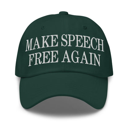 Make Speech Free Again Dad Hat - Spruce - Headwear