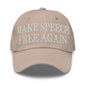 Make Speech Free Again Dad Hat - Stone - Headwear