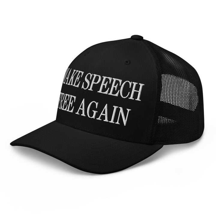 Make Speech Free Again Embroidered Mesh Trucker Hat