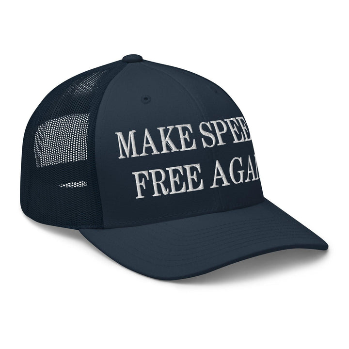 Make Speech Free Again Embroidered Mesh Trucker Hat