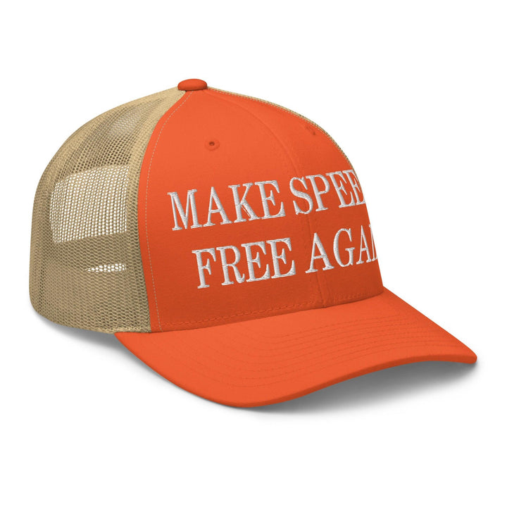 Make Speech Free Again Embroidered Mesh Trucker Hat