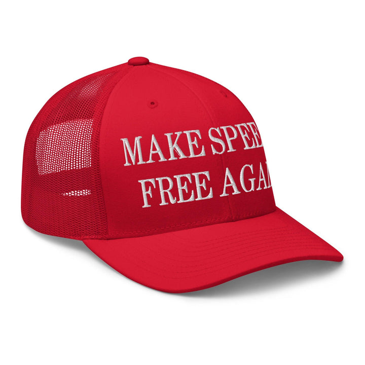 Make Speech Free Again Embroidered Mesh Trucker Hat