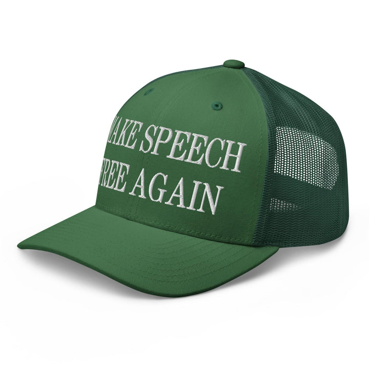 Make Speech Free Again Embroidered Mesh Trucker Hat