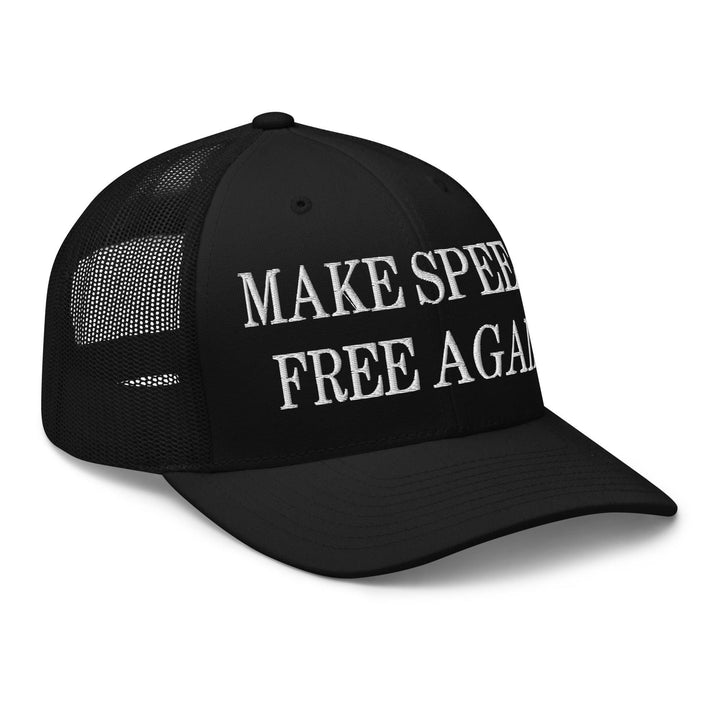 Make Speech Free Again Embroidered Mesh Trucker Hat