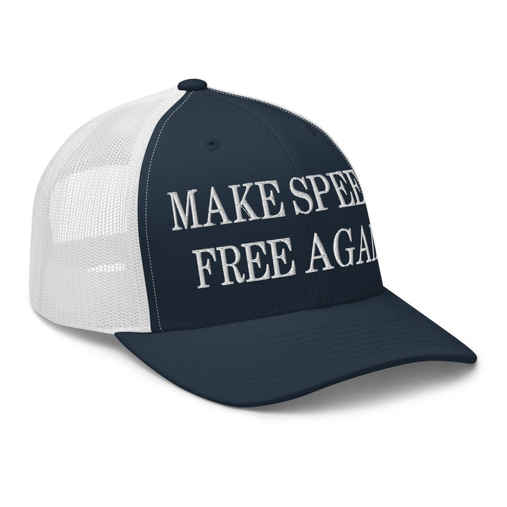Make Speech Free Again Embroidered Mesh Trucker Hat