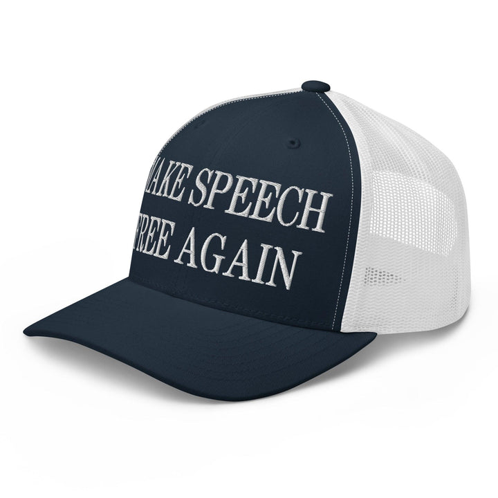 Make Speech Free Again Embroidered Mesh Trucker Hat