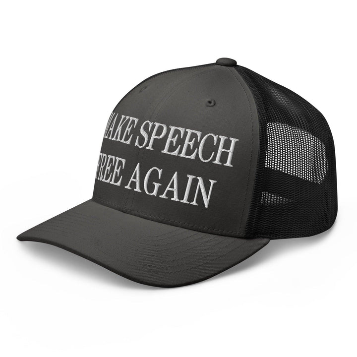Make Speech Free Again Embroidered Mesh Trucker Hat