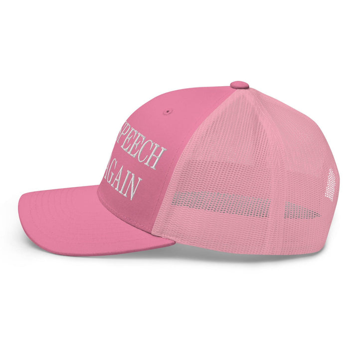 Make Speech Free Again Embroidered Mesh Trucker Hat
