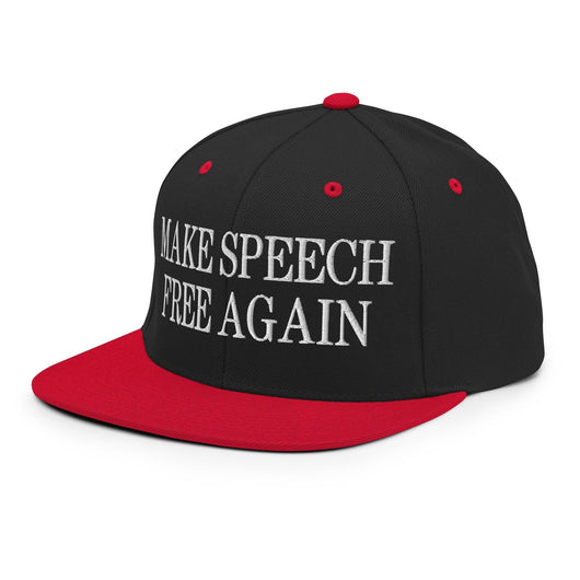 Make Speech Free Again Flat Bill Brim Snapback Hat