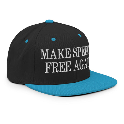 Make Speech Free Again Flat Bill Brim Snapback Hat