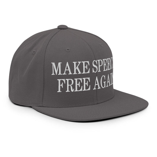 Make Speech Free Again Flat Bill Brim Snapback Hat