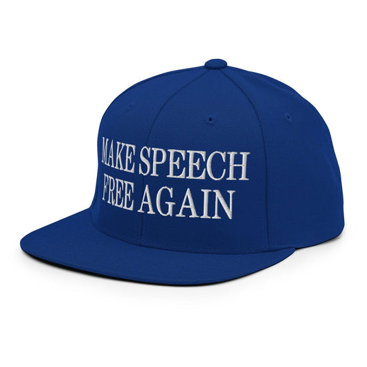 Make Speech Free Again Flat Bill Brim Snapback Hat