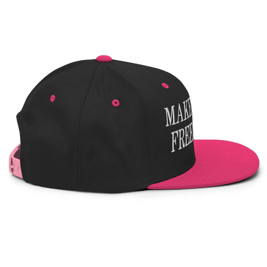 Make Speech Free Again Flat Bill Brim Snapback Hat