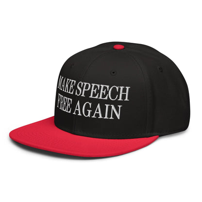 Make Speech Free Again High Crown Snapback Hat - Headwear