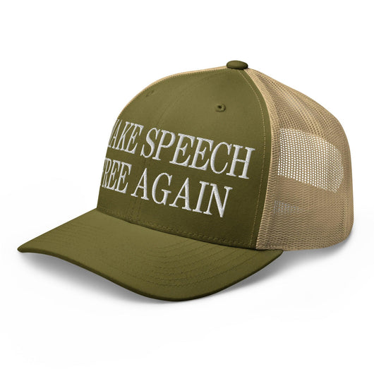 Make Speech Free Again Retro Trucker Hat