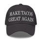 Make Tacos Great Again Embroidered Dad Hat - Dark Grey