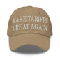 Make Tariffs Great Again Embroidered Dad Hat - Khaki