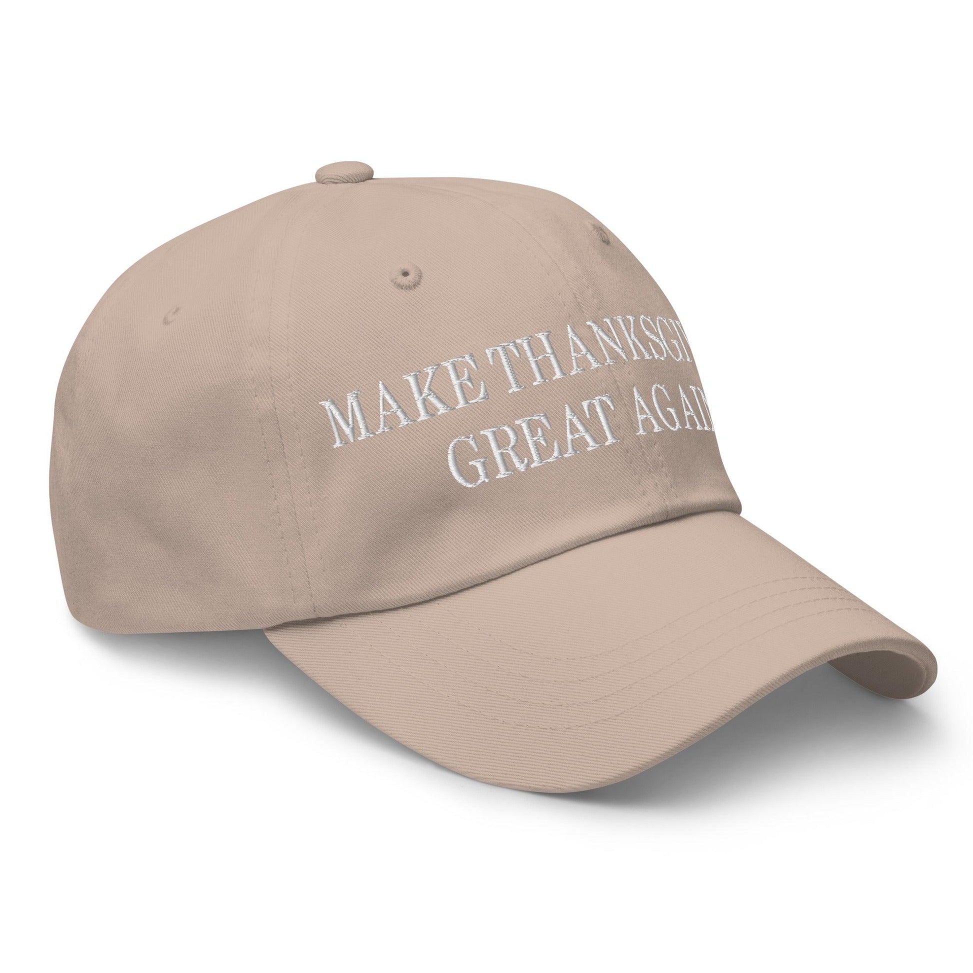Make Thanksgiving Great Again Embroidered Dad Hat