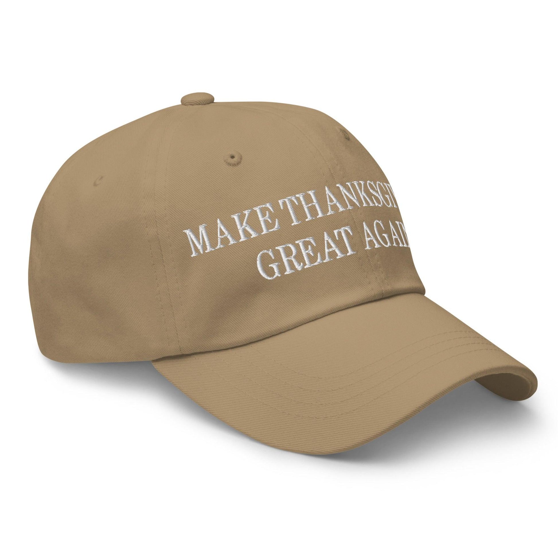 Make Thanksgiving Great Again Embroidered Dad Hat