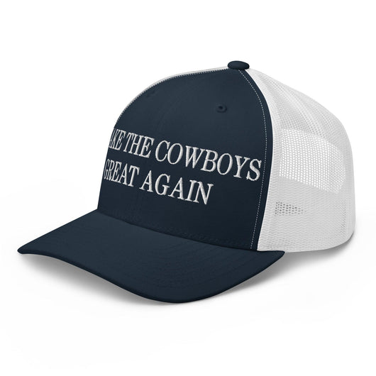 Make The Cowboys Great Again Embroidered Mesh Trucker Hat