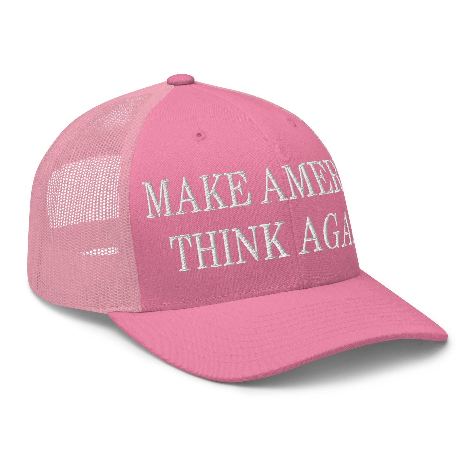 Make Us Think Again Embroidered Mesh Trucker Hat