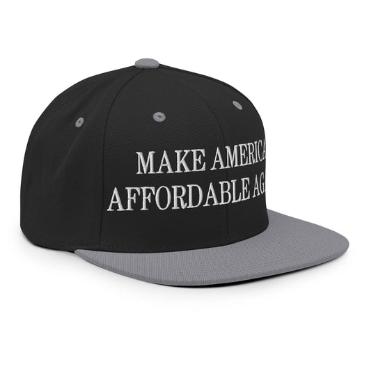 Make Us Affordable Again Embroidered Flat Bill Brim Snapback Hat