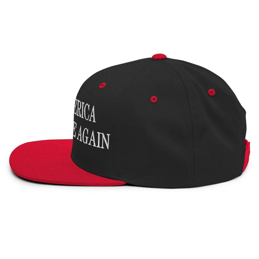 Make Us Affordable Again Embroidered Flat Bill Brim Snapback Hat