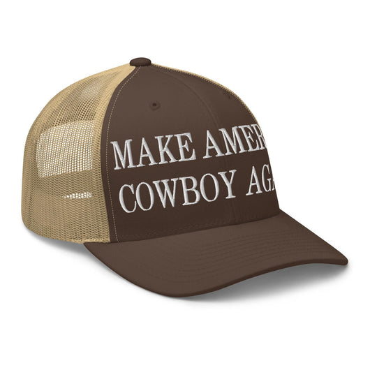 Make Us Cowboy Again Embroidered Mesh Trucker Hat