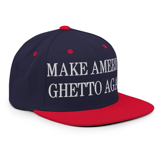 Make Us Ghetto Again Embroidered Flat Bill Brim Snapback Hat