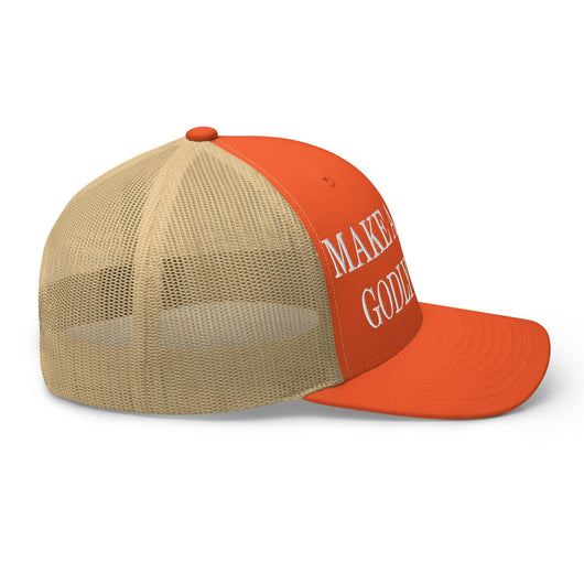 Make Us Godly Again Embroidered Mesh Trucker Hat