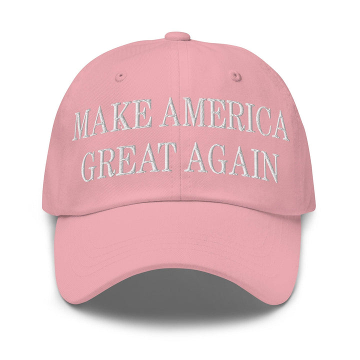 Make Us Great Again MAGA Golf Dad Hat - Pink