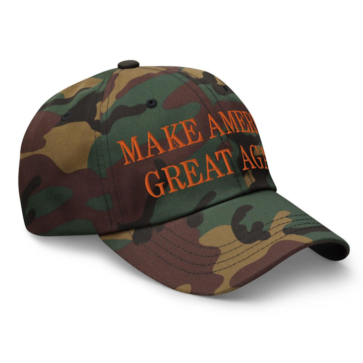 Make Us Great Again MAGA Orange Dad Hat