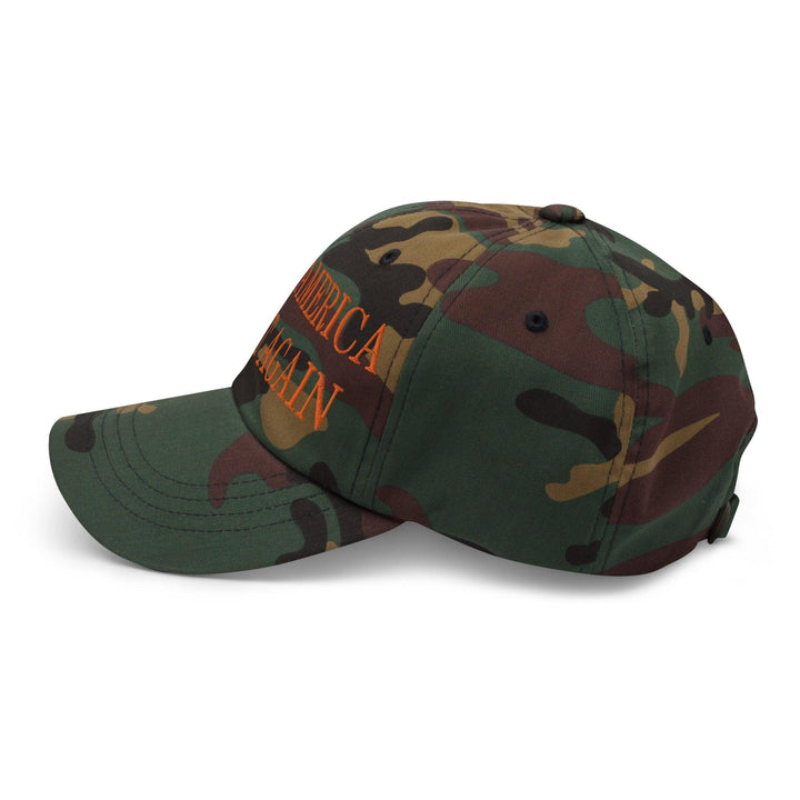Make Us Great Again MAGA Orange Dad Hat