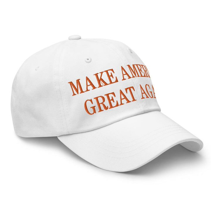 Make Us Great Again MAGA Orange Dad Hat