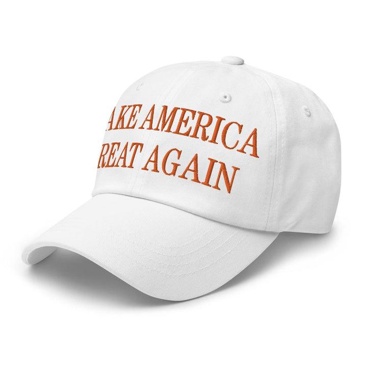 Make Us Great Again MAGA Orange Dad Hat