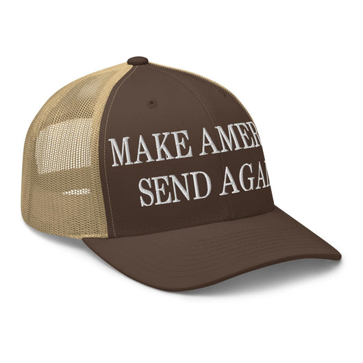 Make Us Send Again Embroidered Mesh Trucker Hat