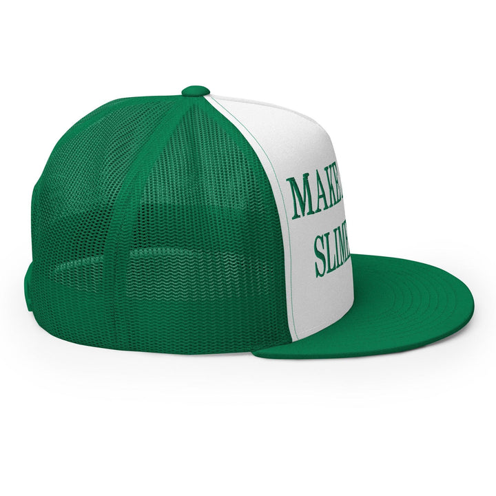 Make Us Slime Again Embroidered Flat Bill Brim Trucker Hat