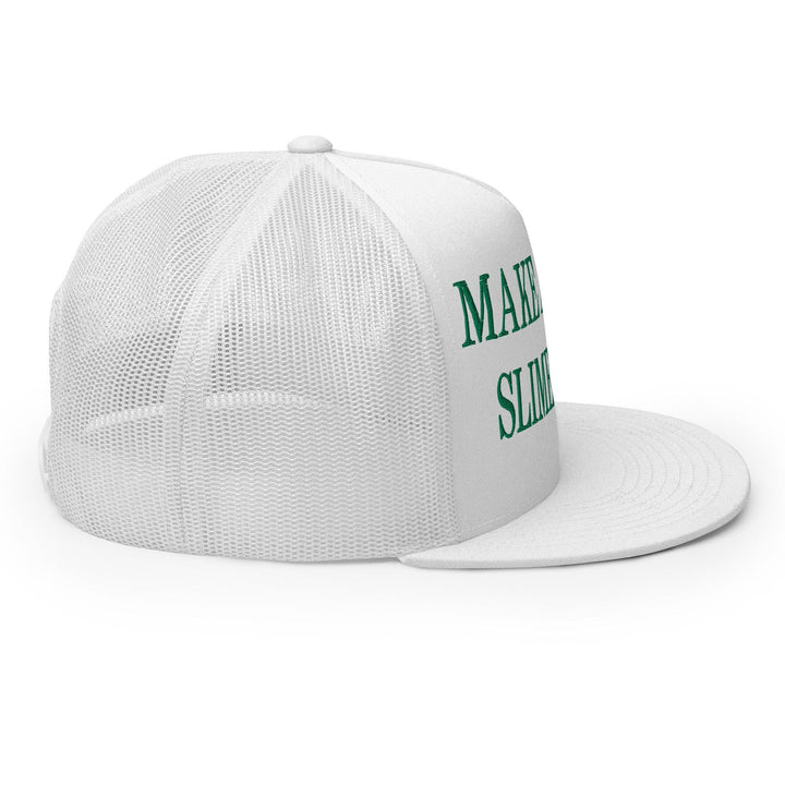 Make Us Slime Again Embroidered Flat Bill Brim Trucker Hat