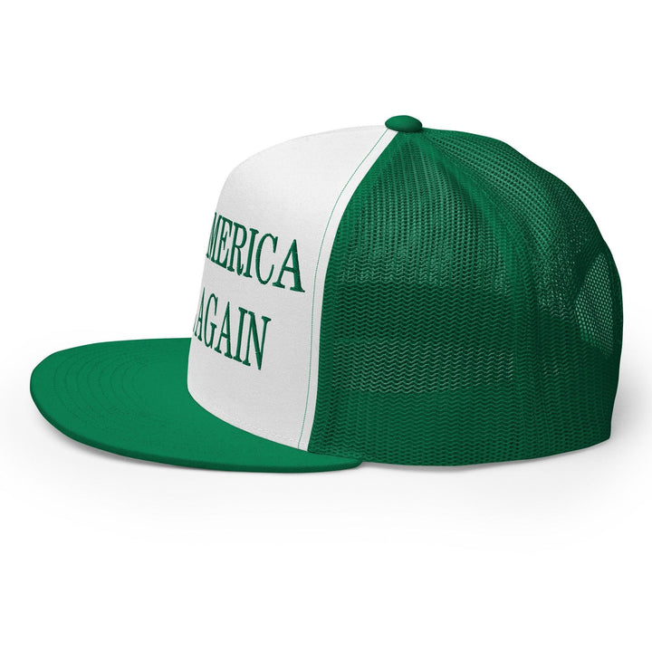 Make Us Slime Again Embroidered Flat Bill Brim Trucker Hat