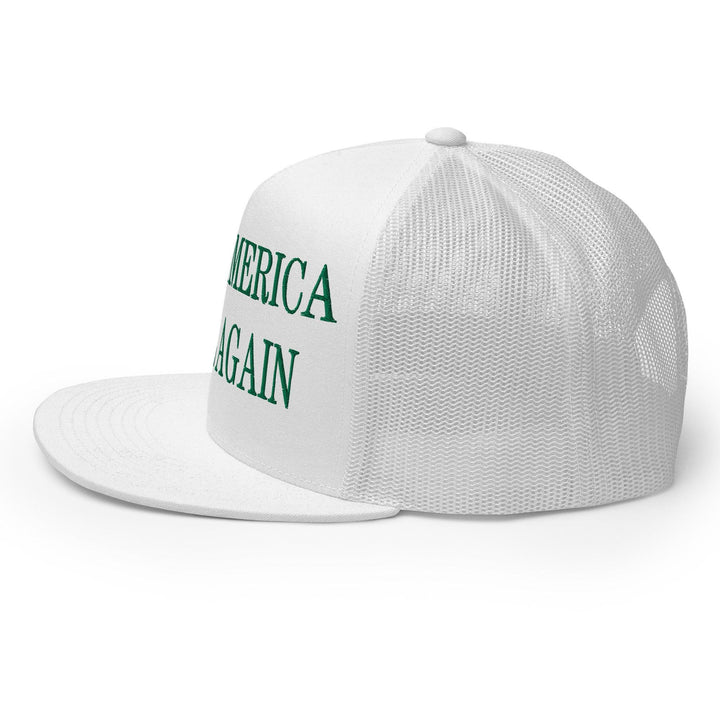 Make Us Slime Again Embroidered Flat Bill Brim Trucker Hat