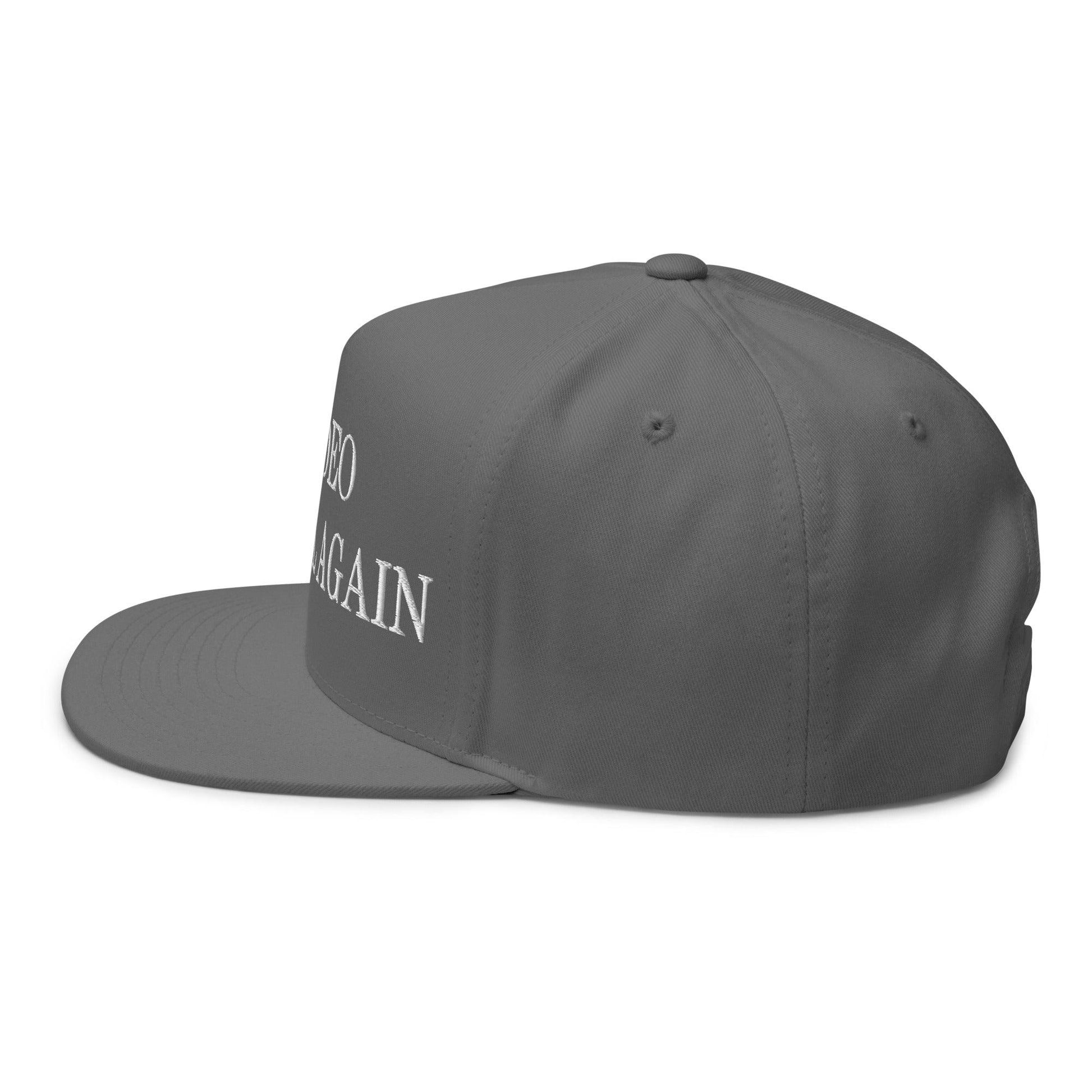 Make Video Horizontal Again Embroidered 5 Panel Flat Bill Brim Snapback Hat