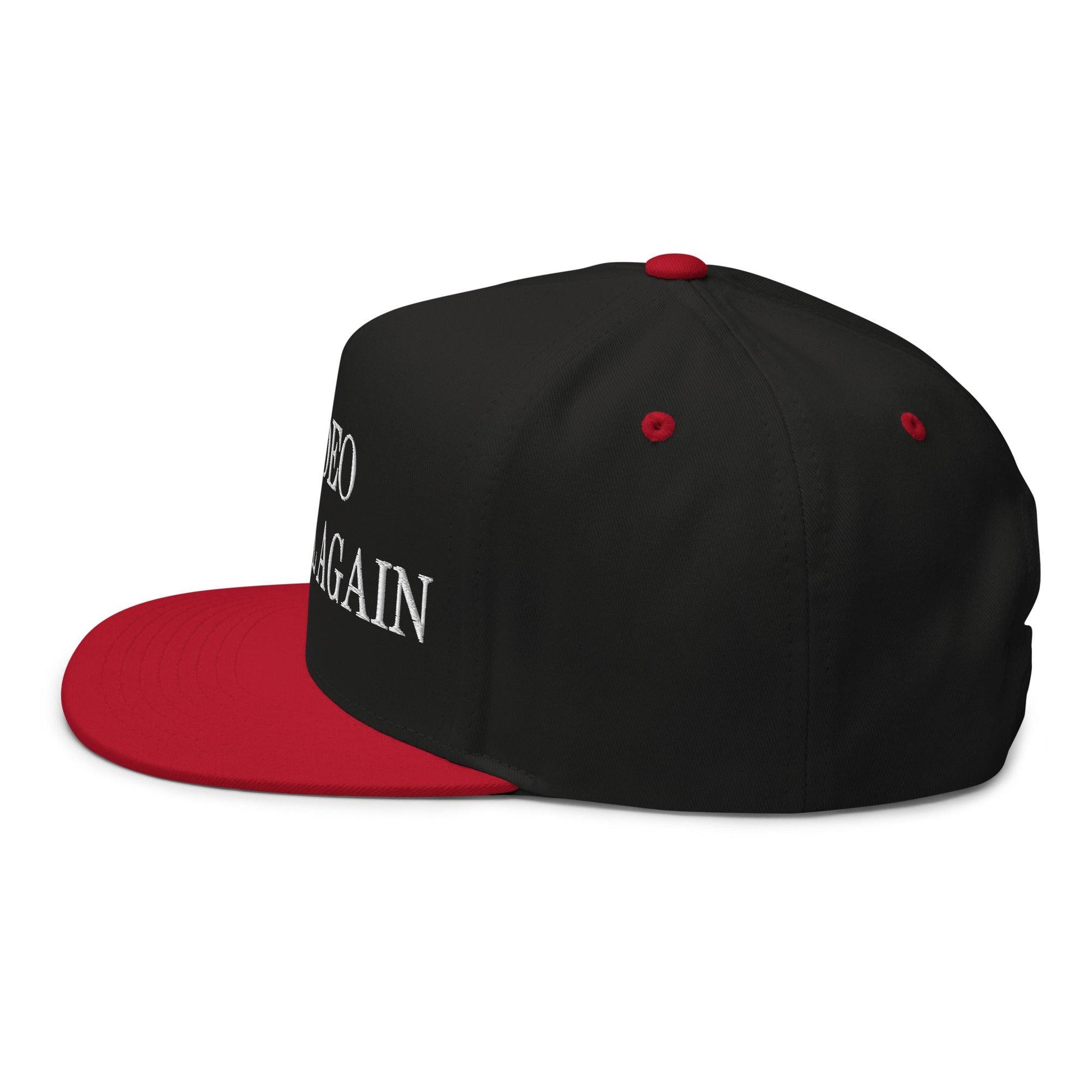 Make Video Horizontal Again Embroidered 5 Panel Flat Bill Brim Snapback Hat
