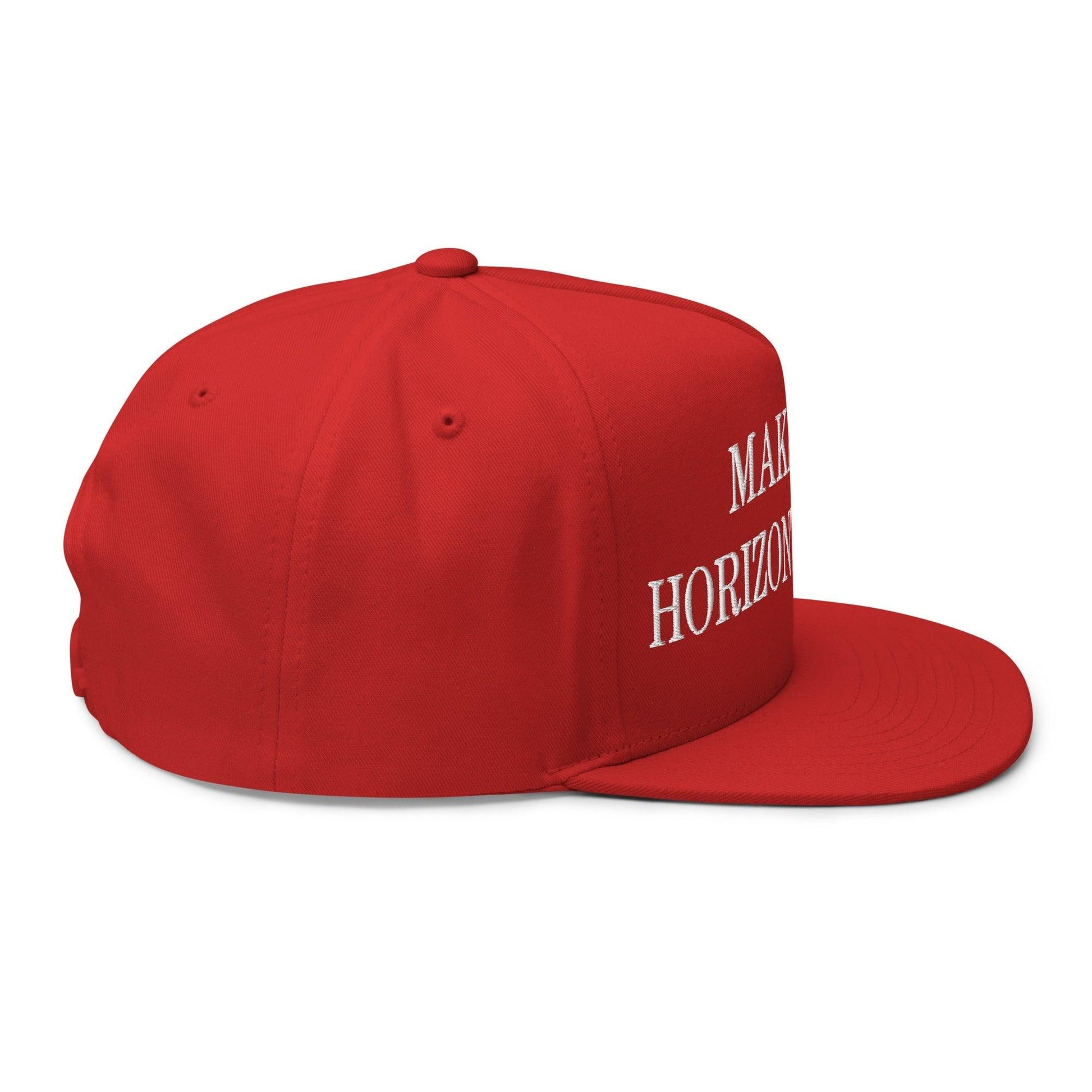 Make Video Horizontal Again Embroidered 5 Panel Flat Bill Brim Snapback Hat